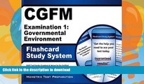 Pre Order CGFM Examination 1: Governmental Environment Flashcard Study System: CGFM Test Practice