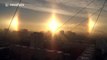 Three 'Suns' appear in the sky in atmospheric phenomenon