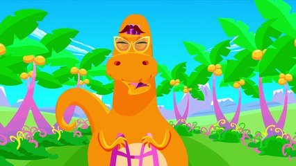 Baby T-Rex and the Dinosaur Dance | Dinosaur Songs | by Little Angel