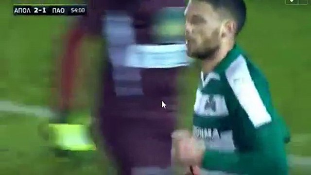 All Goals & Highlights - Apollon Smirnis 3-4 Panathinaikos - 15.12.2016