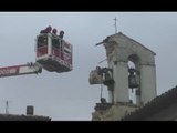 Norcia (PG) - Terremoto, recupero campane della chiesa di San Lorenzo (15.12.16)