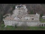 Preci (PG) - Terremoto, sorvolo su Abbazia di Sant'Eutizio (15.12.16)