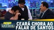 Matheus Ceará chora ao falar de Santos e Ratinho se emociona