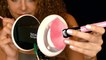 Close Up ASMR Ear Cleaning 3D with Ear Massage Brushing, Gloves, Fabric Sounds, Sticky Tape