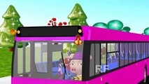 The Wheels On The Bus Go Round And Round | English Nursery Rhymes for Children, Kids and Babies