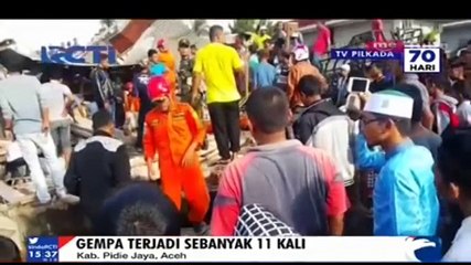 Gempa Pidie Jaya Terjadi Sebanyak 11 Kali