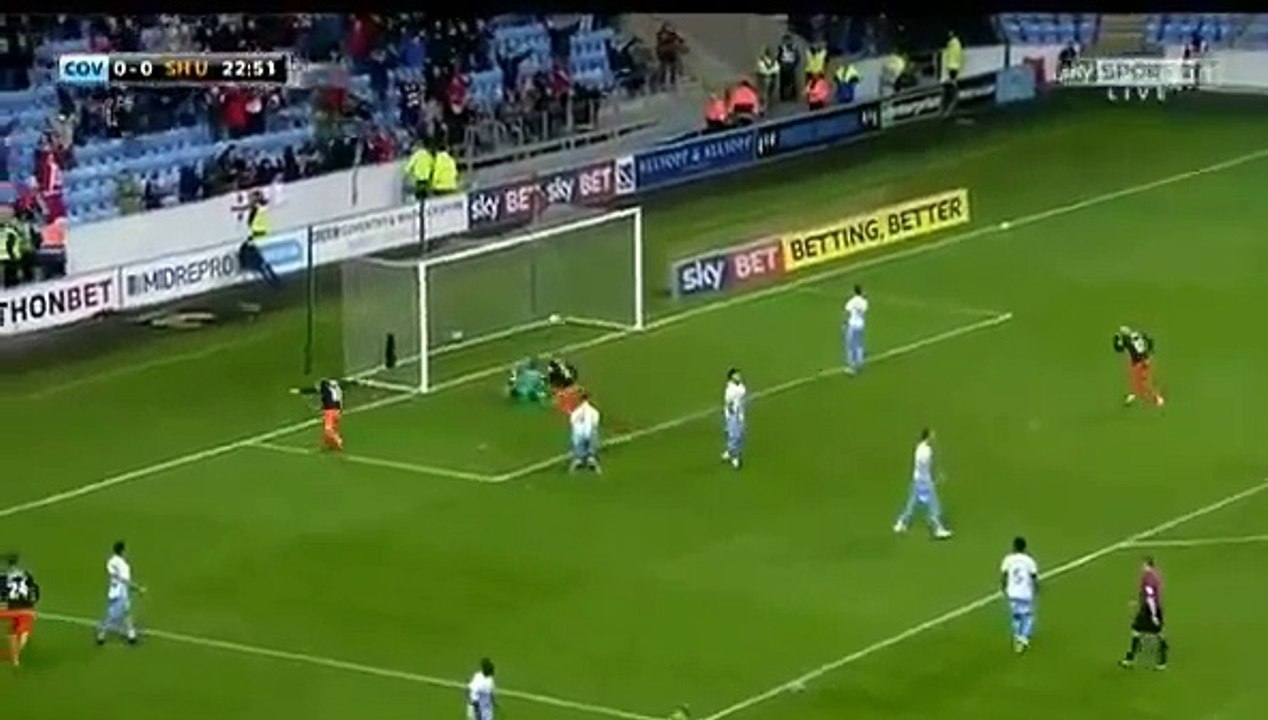 SHARP BILLY Goal - Coventry vs Sheffield United 0 -1, 15 Dec 2016
