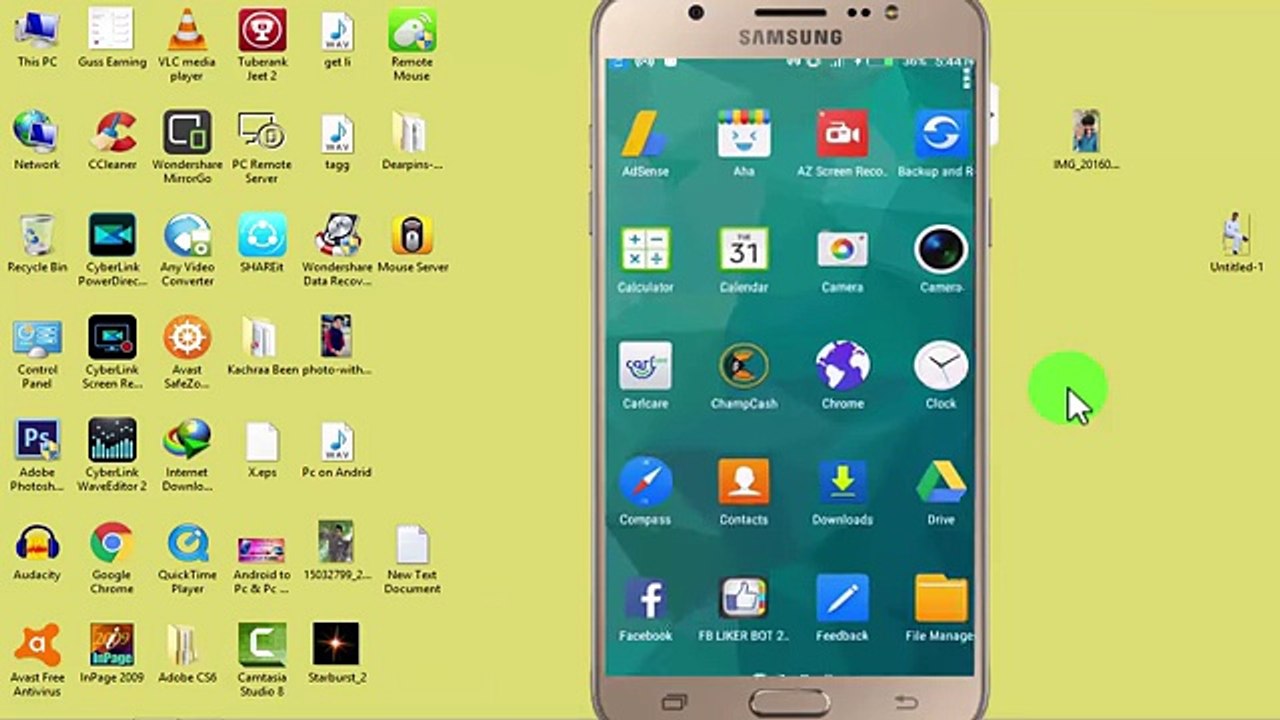 Use your Android Device as Wireless Mouse and Keyboard - YouTube