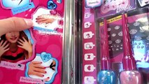 Unboxing Barbies nail studio - Barbie nail studio with nail stickers & nail polish