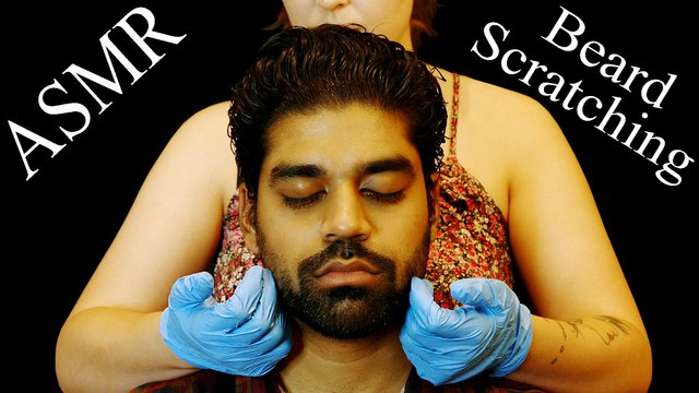 ASMR Binaural Beard Scratching for Sleep, No Talking, Brushing, Rubber Gloves
