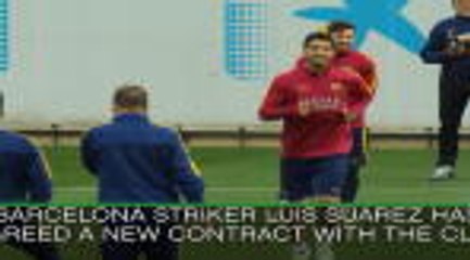 Download Video: Suarez agrees new Barca deal