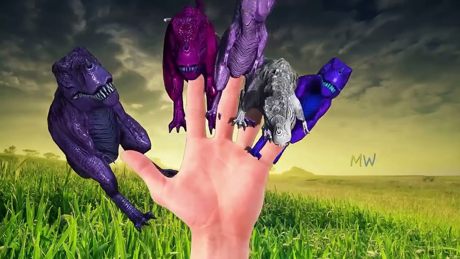 Dinosaur Cartoons For Children Dinosaurs Finger Family Rhymes Pig 3D Dinosaurs Short Movies For Kids