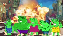 Peppa Pig Hulk ★ Family Finger Songs ★ Nursery Rhymes Lyrics By Owl Chanel