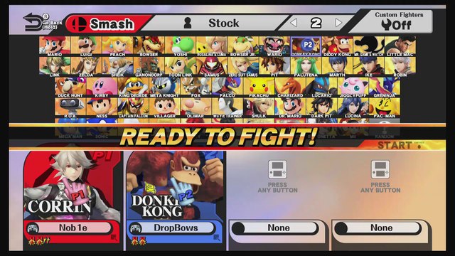 SBY Smash 4 Weekly 11-18-16 - TG Static (DK, Bowser) vs Nob1e (Corrin) (WB)