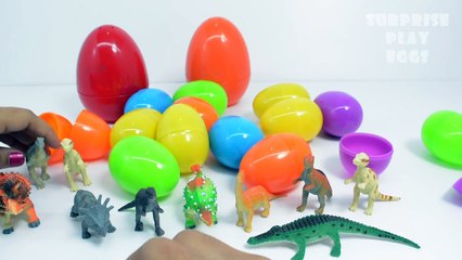 3D Dinosaur Surprise Eggs Opening Dinosaur Toys | Color Surprise Eggs Fun Toy Videos for kids