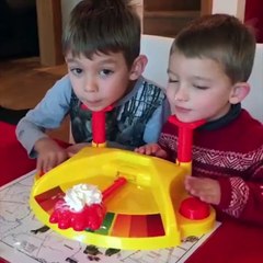 Brothers Play Pie Face Game