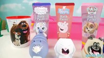 Bath Paint Secret Life of Pets Tub Time Finger Paint Soap Water Toys to Learn Colors Surprises