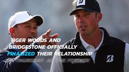 Tiger Woods signed a deal with Bridgestone to promote its golf balls