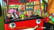 Wheels on the Bus Go Round and Round | Red Bus | English Nursery Rhyme with Lyrics