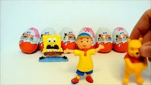 Maxi Surprise Eggs, Kinder Surprise Bob Spounge Winnie the Pooh & Disney Pixar FRIENDS