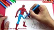 Spiderman vs Frozen Elsa Coloring Pages For Kids ♥ Learn Colors For Kids
