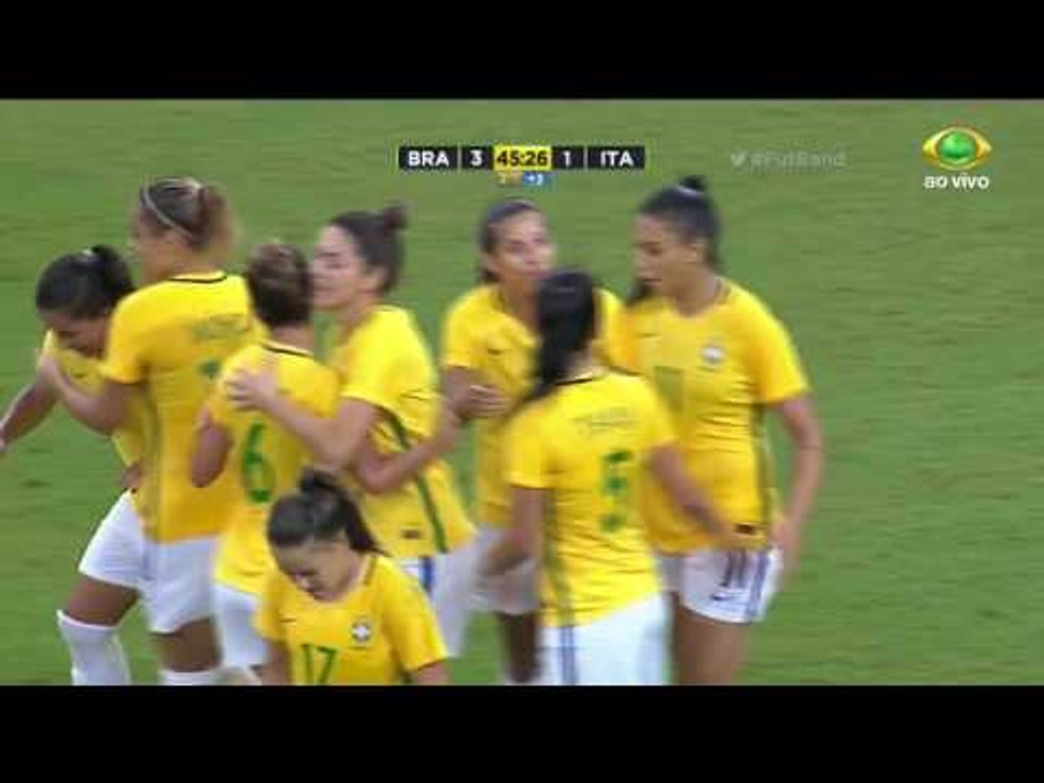 Gols: Seleção Brasileira Feminina vence a Itália por 3 a 1 em Manaus