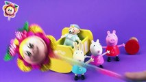 PEPPA PIG Babysitter el bebe y el huevo sorpresa La cerdita Pepa, Suzy y Rebeca son canguros