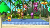 Five Little Monkeys Jumping On The Bed | Kids Nursery Rhymes | Childrens 3D Animation By KidsOne