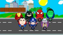 Learn Numbers w Surprise Eggs Spiderman Joker Hulk Cars for Kids Fun Colors Learning Videos