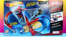 Hot Wheels Spiderman vs Electro Speed Circuit Showdown