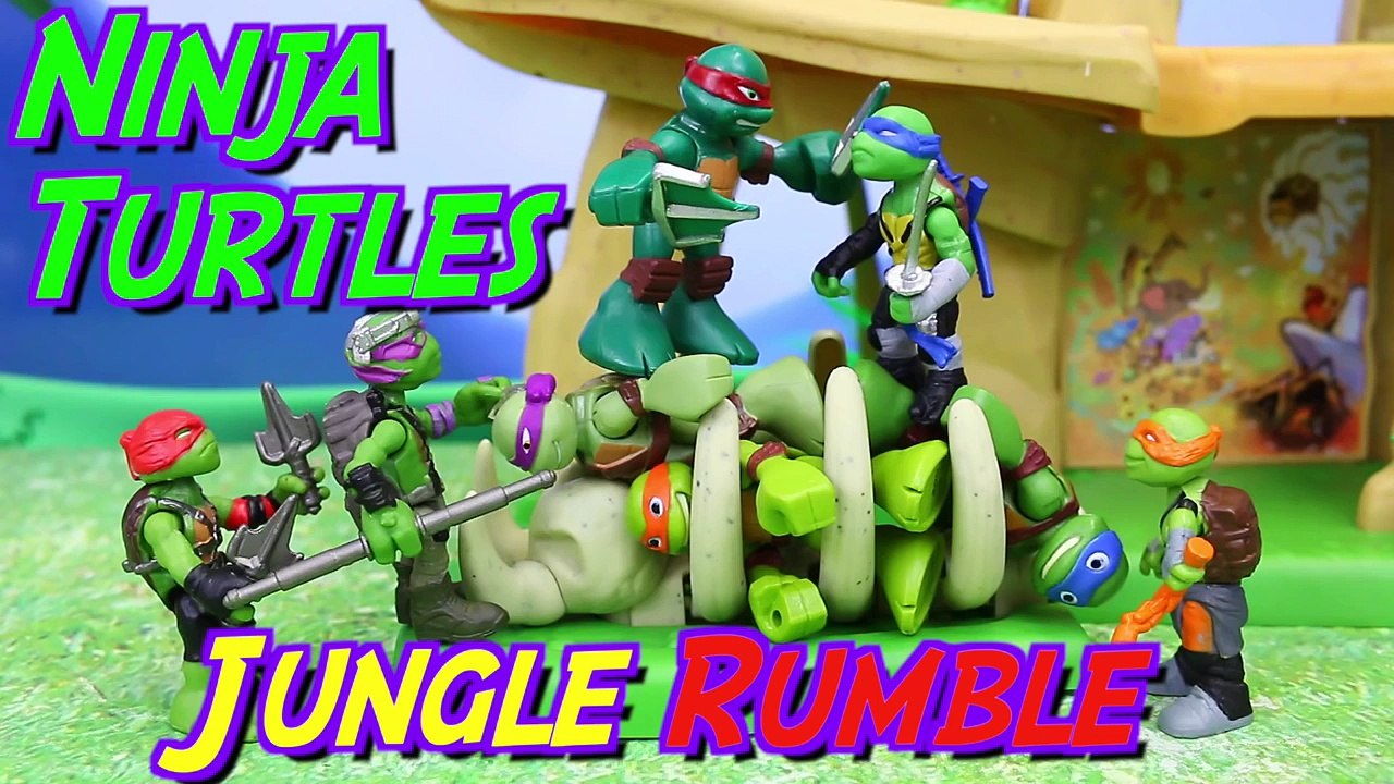 Ninja Turtles Half Shell Heroes vs Ninja Turtles Out of the Shadows in Jungle Stealing Vehicles