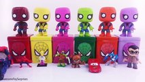 Disney Junior Spiderman Power Rangers PJ Masks DIY Cubeez Play-Doh Surprise Episodes Learn Colors!