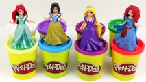 Play Doh MagiClip Disney Princess Rapunzel Merida Ariel Snow White Magic Clip Playdough Dresses