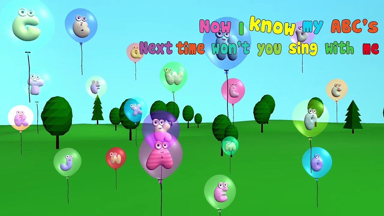 Alphabet Song 3D Animation | Nursery Rhymes TV (Karaoke 4K)