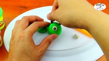 Learn How to Make Mike Wazowski (Monsters University) Play Doh - Episode 26