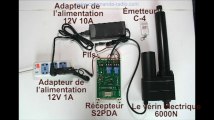 Comment commander le vérin électrique 6000N (Actionneur Linéaire) par le contrôleur de temps