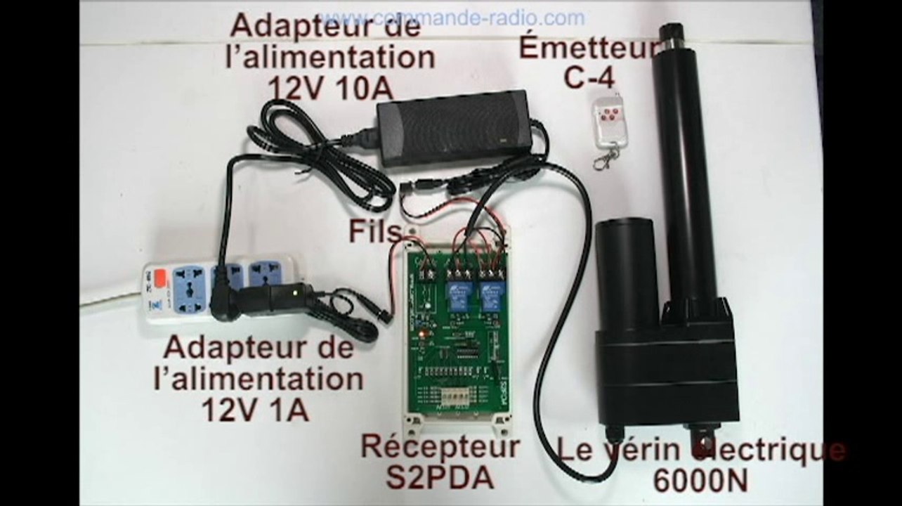 Comment commander le vérin électrique 6000N (Actionneur Linéaire) par le contrôleur de temps