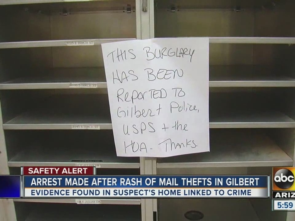 Officials hope Gilbert mail theft serves as rem...