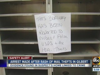 Officials hope Gilbert mail theft serves as reminder for holidays