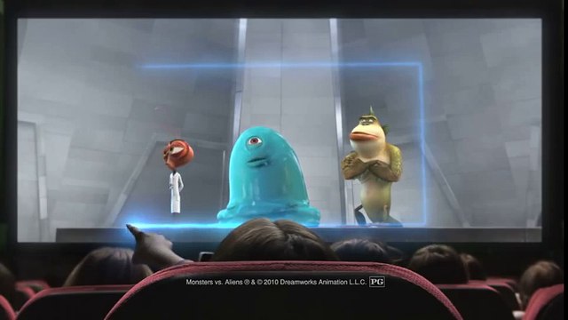Monsters vs. Aliens 3D commercial for Samsung