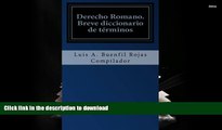 Epub Derecho Romano: Breve diccionario de tÃ©rminos (Spanish Edition)
