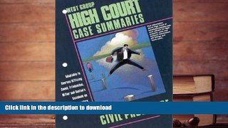 READ Civil Procedure (High Court Case Summaries) Full Book
