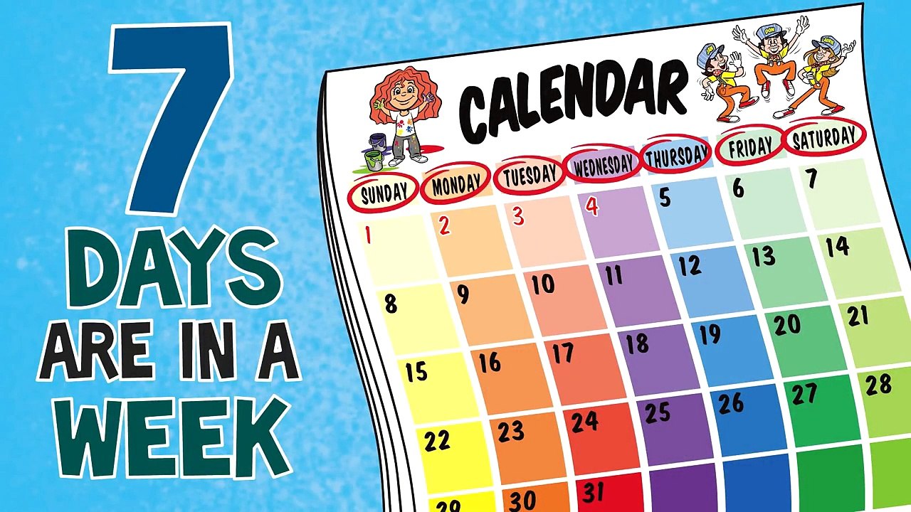 Days Of The Week Song 7 Days Of The Week Childrens Songs By The 