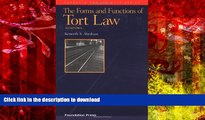 Hardcover Abraham s the Forms and Functions of Tort Law: An Analytical Primer on Cases and
