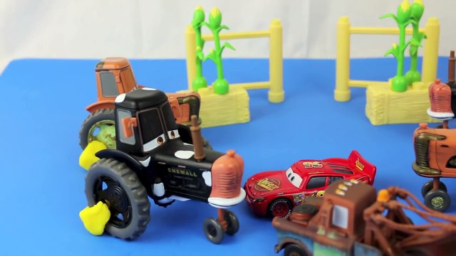 Disney Cars PRANKS Tractor Tipping Play-Doh Boot Prank by Frank on Lightning McQueen Mater