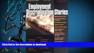 Pre Order Employment Discrimination Stories (Law Stories) On Book