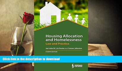 Free [PDF] Housing Allocation and Homelessness: Law and Practice (Fourth Edition) Kindle eBooks