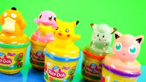 Play Doh Pokemon Stampers Playdough Pikachu Jigglypuff Squirtle Psyduck Clefairy Stamp