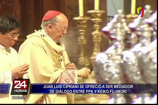Juan Luis Cipriani se ofreció como mediador de diálogo entre PPK y Keiko Fujimori