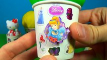 5 Play-Doh ICE CREAM surprise eggs HELLO KITTY Disney Cars SpongeBob Disney PRINCESS Party Animals